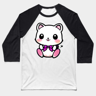 Sweet Bumblesqueak: The Adorable Baby Bear Kitty Baseball T-Shirt